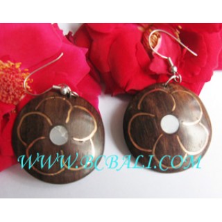 Mahogany Wood Earring Natural Design